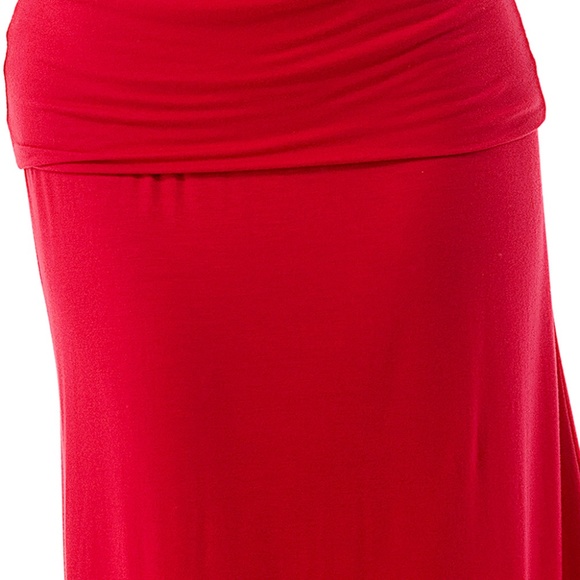 Red Maxi Skirt Summer & Fall | MADE IN USA - Picture 5 of 5
